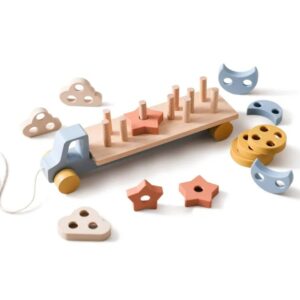 Colorful wooden sorting toy for B2B wholesale