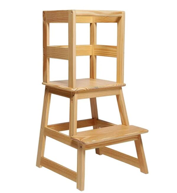 Wooden Kids Learning Tower for Interactive Learning and Exploration