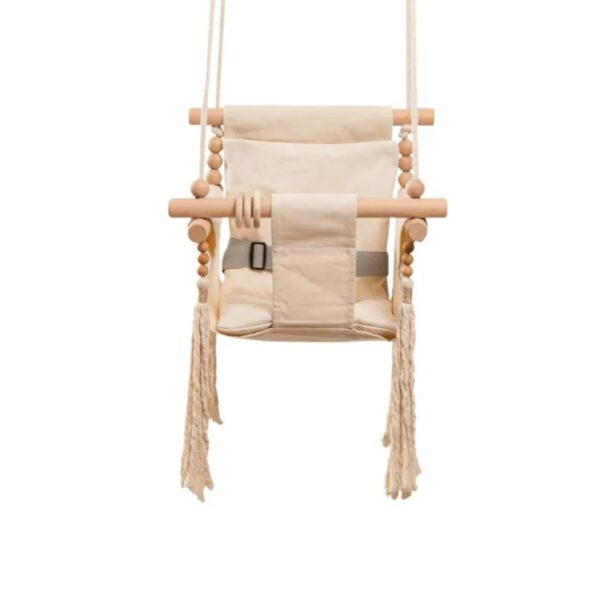 Explore our safe and durable wholesale wooden baby swing, perfect for B2B customers