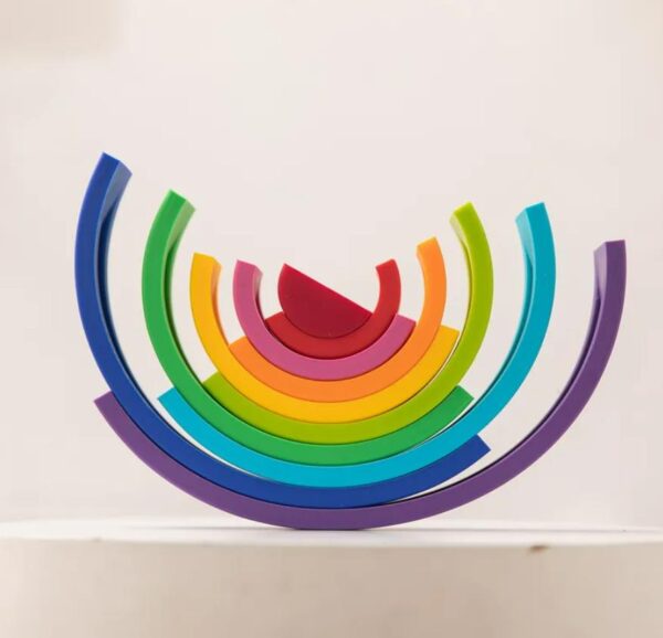 Silicone rainbow stacking toy - B2B supplier