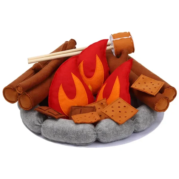 OEM Soft Fabric Kids Play Campfire Play Set for Custom Branding